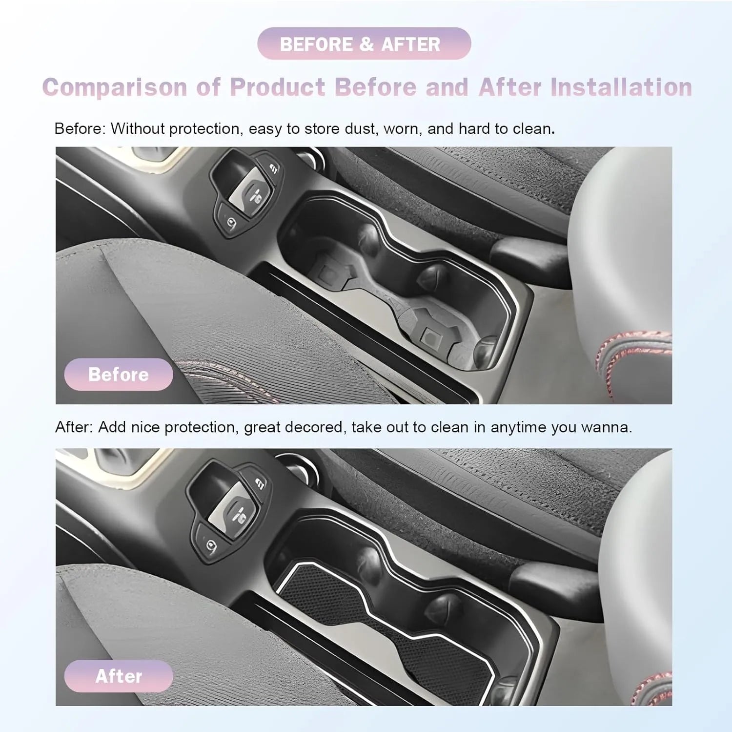 For Jeep Renegade Door Slot Mats Liner  2019-2026