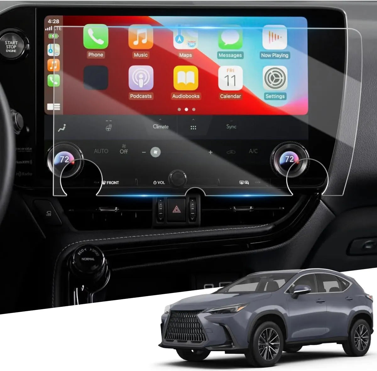 For Lexus NX 250/ NX 350/ NX 350h/ NX 450h+ Navigation Screen Protector 2022+