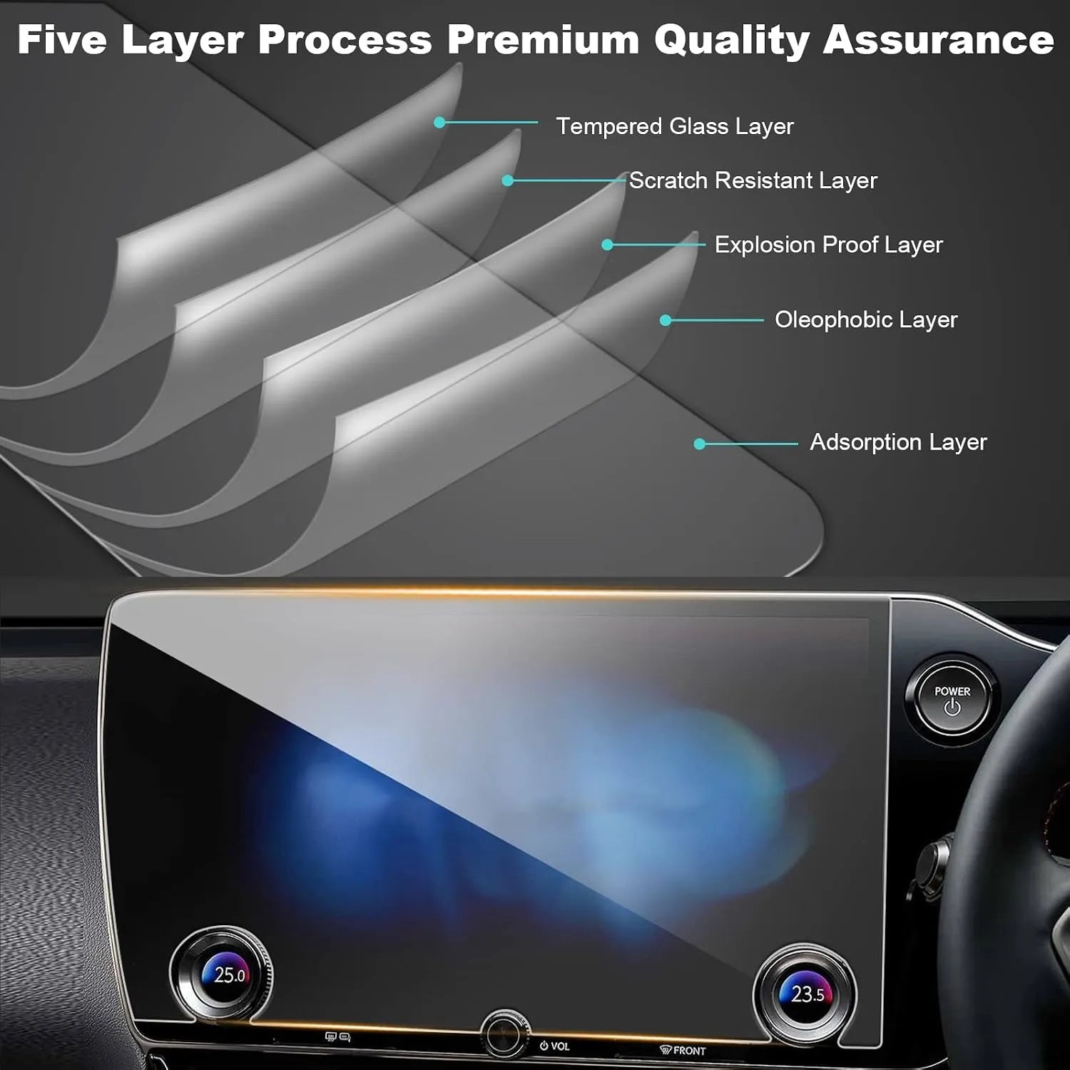 For Lexus NX 250/ NX 350/ NX 350h/ NX 450h+ Navigation Screen Protector 2022+