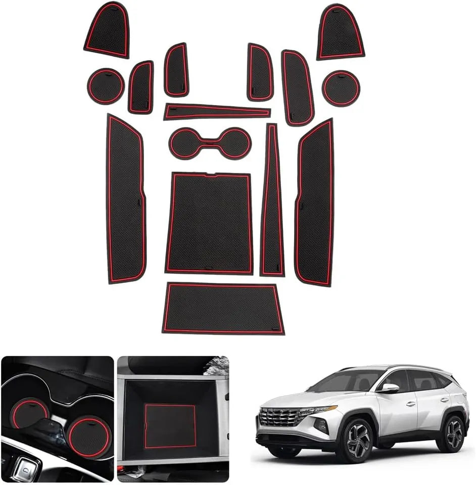 For Hyundai Tucson NX4 Centre Console Non-Slip Mats 2022 2023 2024