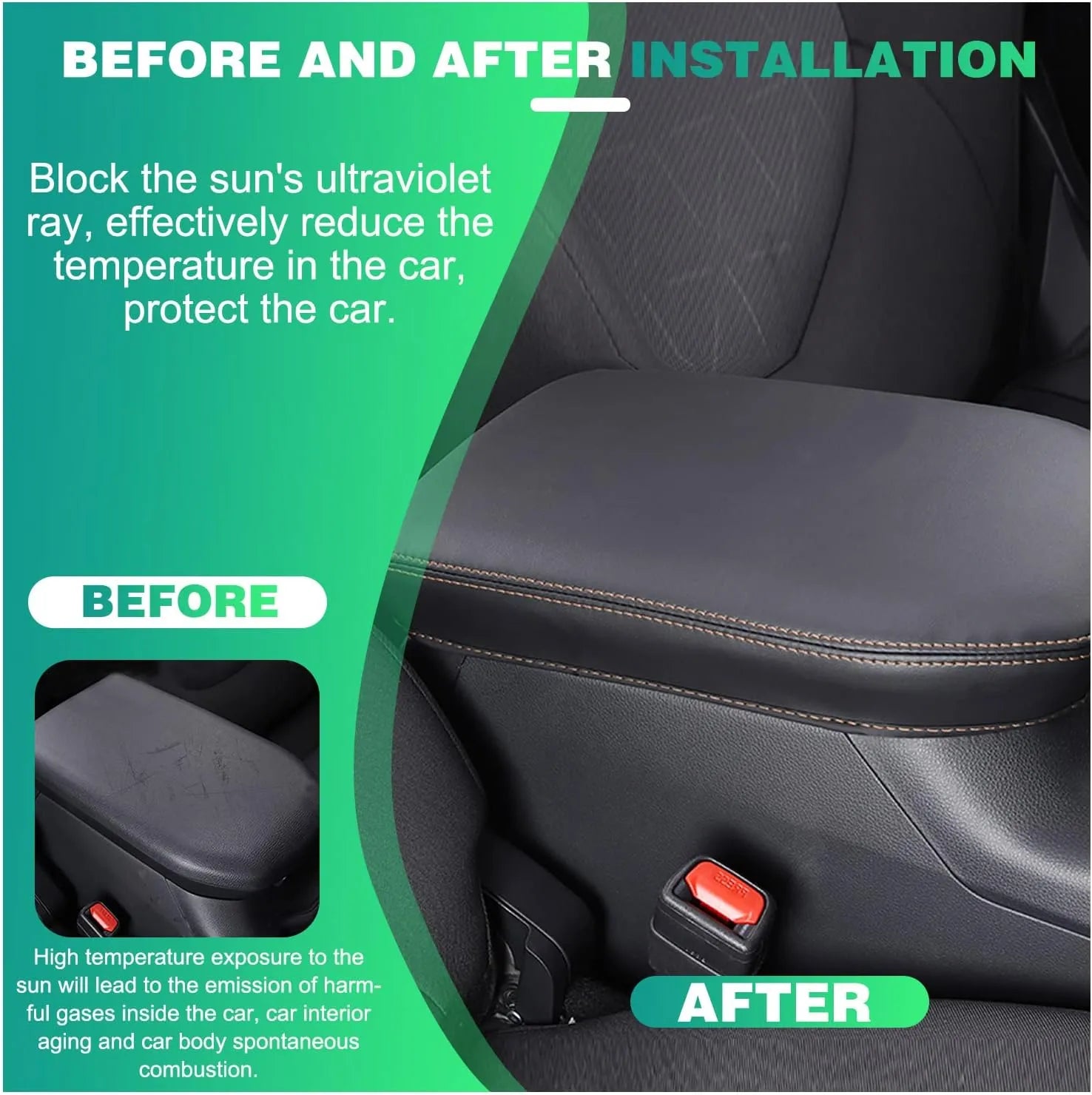 For Toyota RAV4 5 Armrest Cover 2019-2025