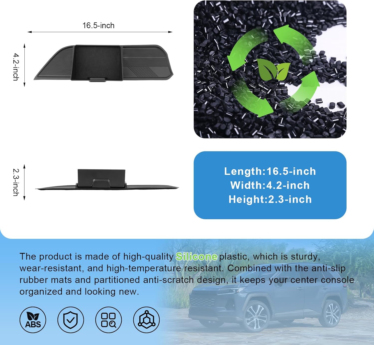 For Toyota RAV4 Passenger Side Central Console Insert 2026 2027