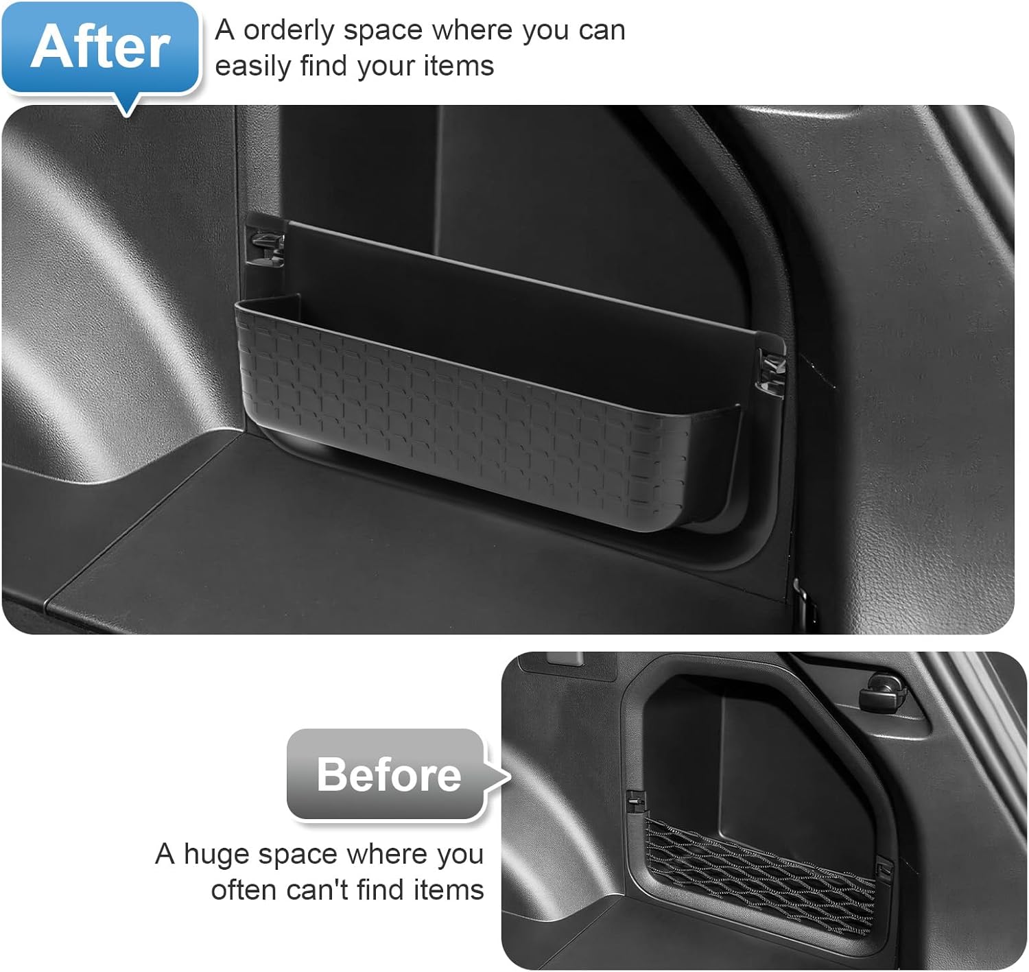 For Toyota RAV4 Cargo Side Pockets Insert 2026 2027