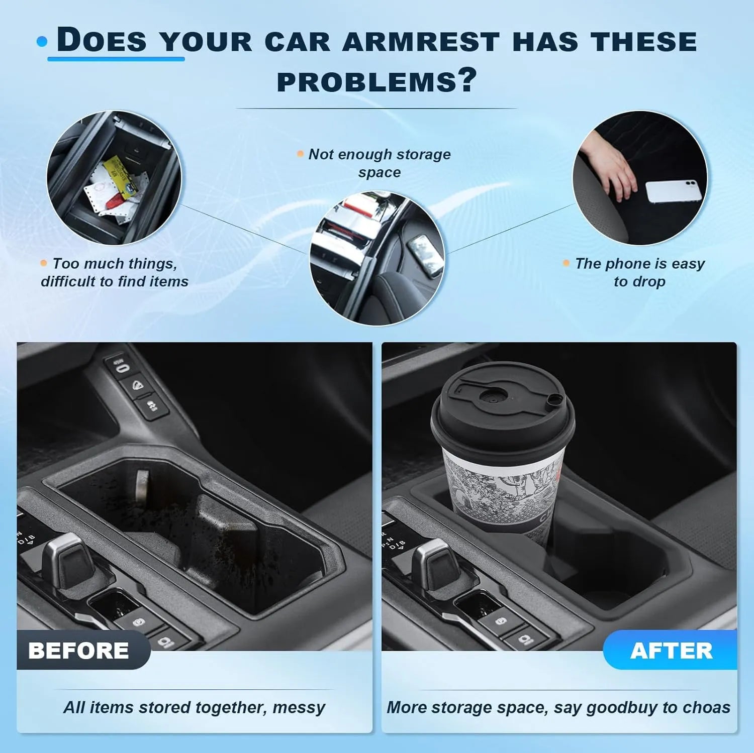 For Toyota RAV4 Console Cup Holder 2026 2027