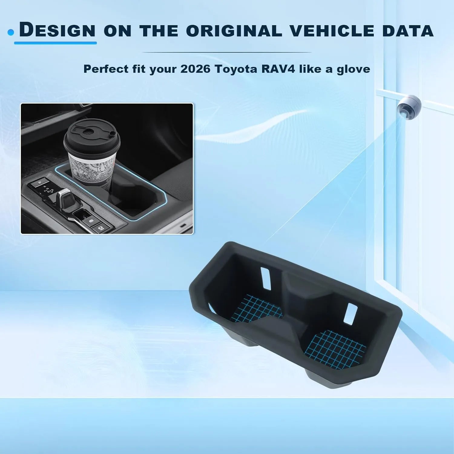 For Toyota RAV4 Console Cup Holder 2026 2027