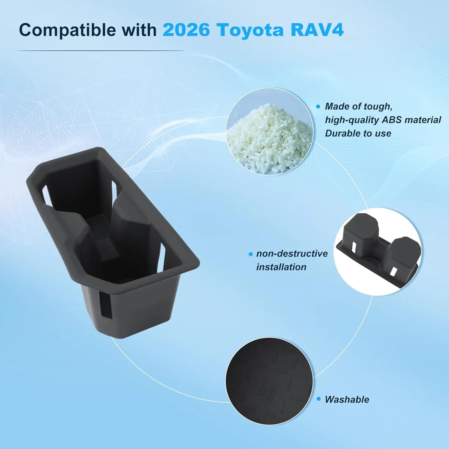 For Toyota RAV4 Console Cup Holder 2026 2027