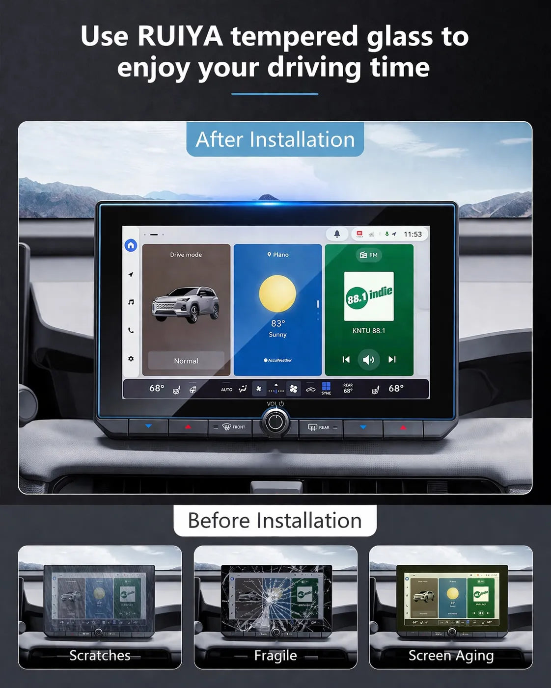 For Toyota RAV4 Screen Protector 2026 2027