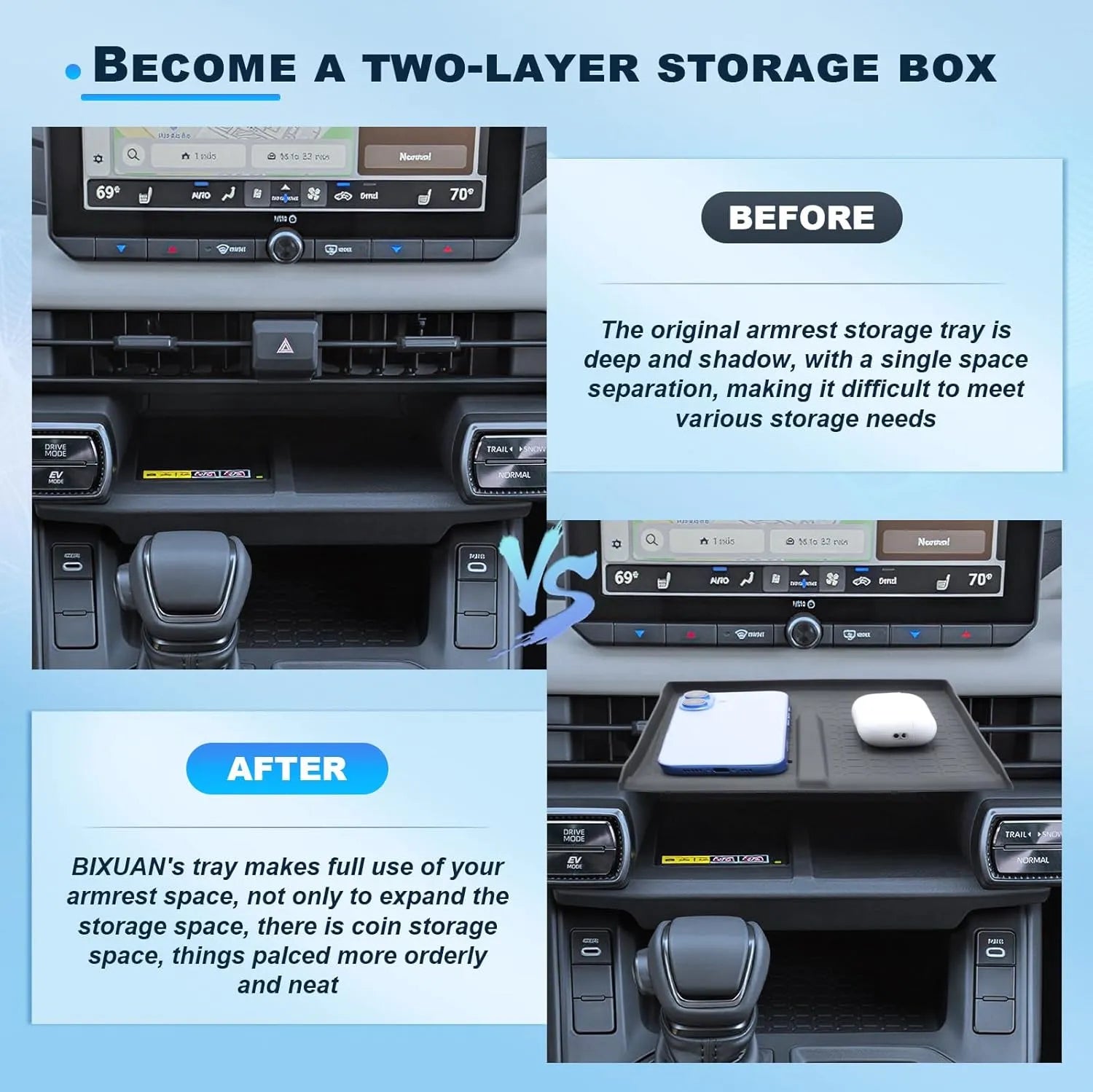 For Toyota RAV 4 Wireless Charger Tray Pad 2026 2027