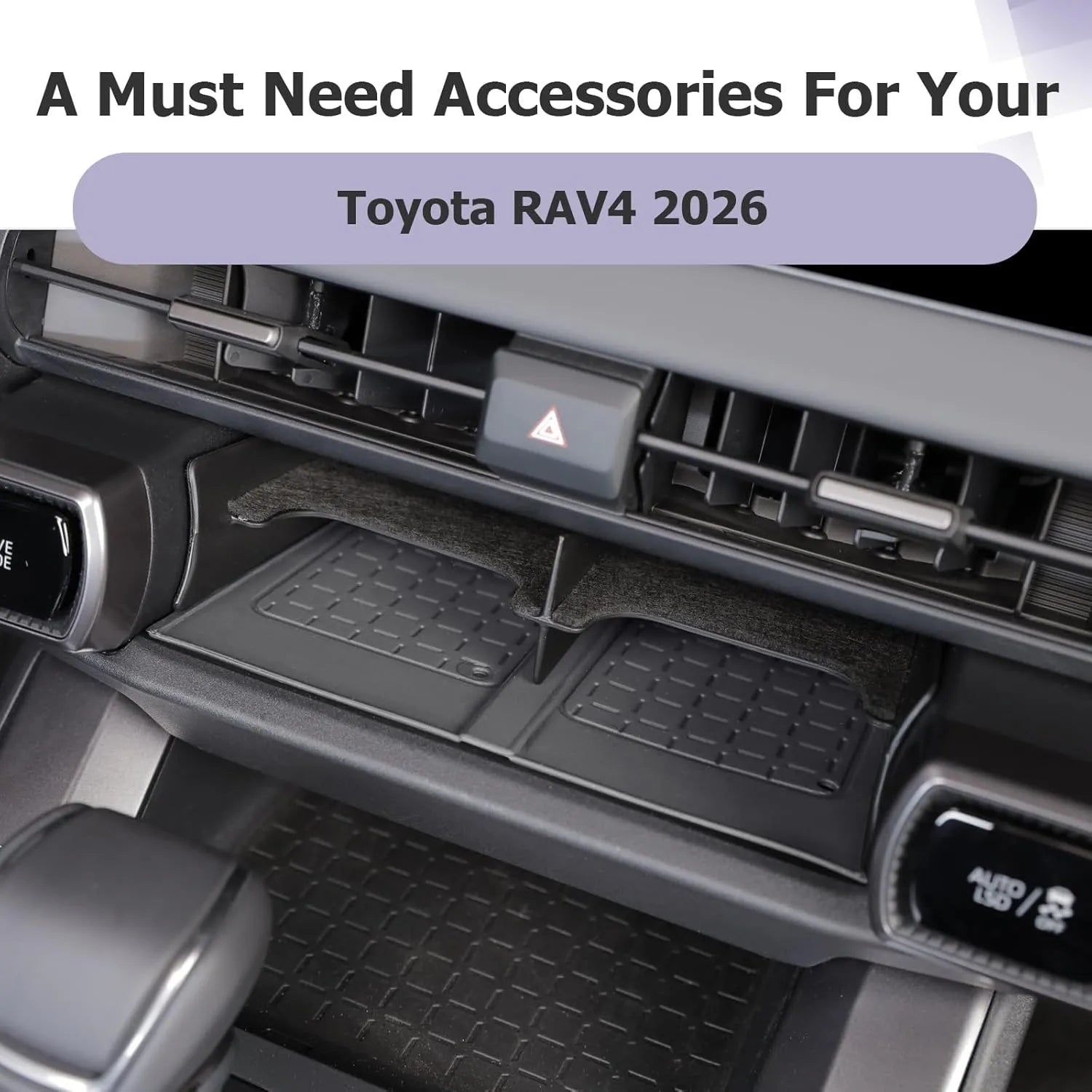 For Toyota RAV4 Cargo Side Pockets Insert 2026 2027