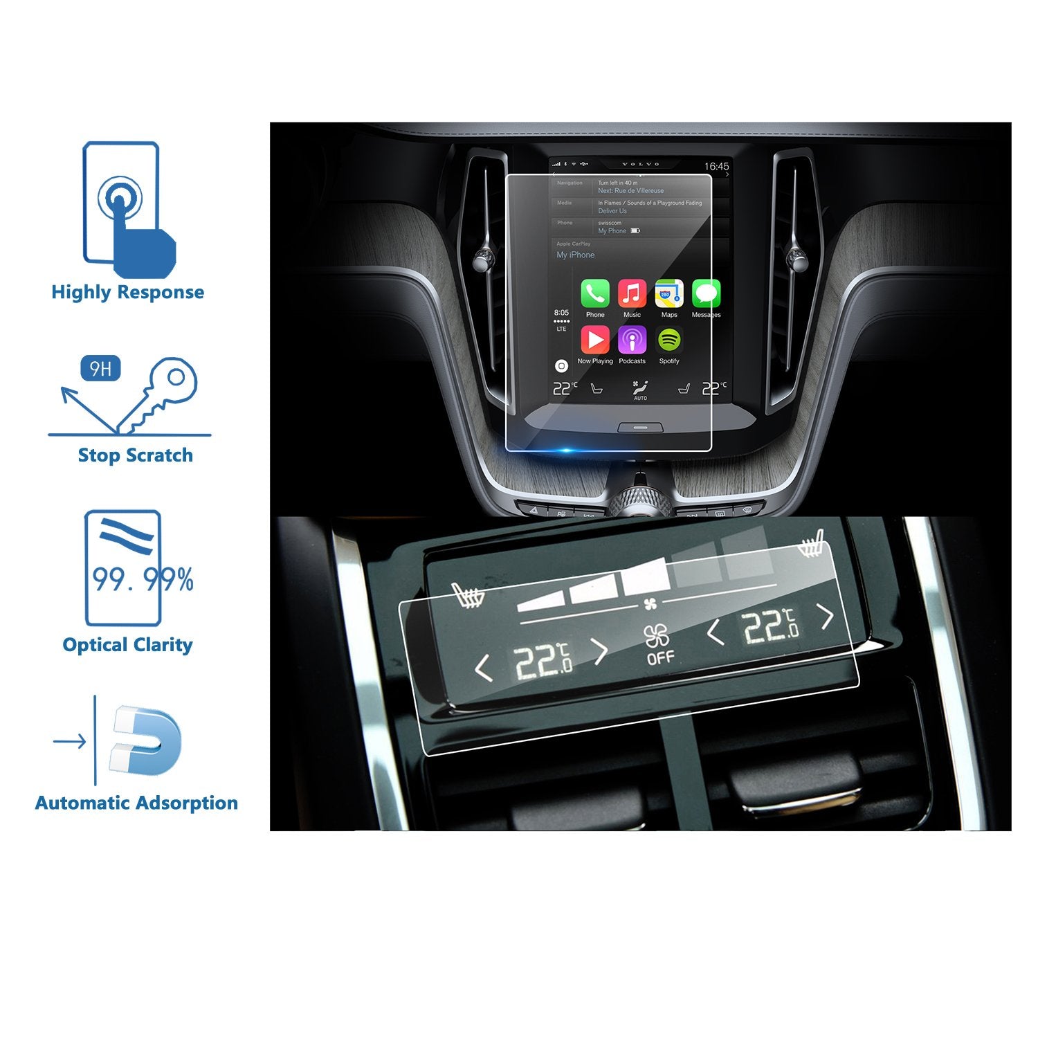 Volvo Screen Protector 2016+ - LFOTPP Car Accessories