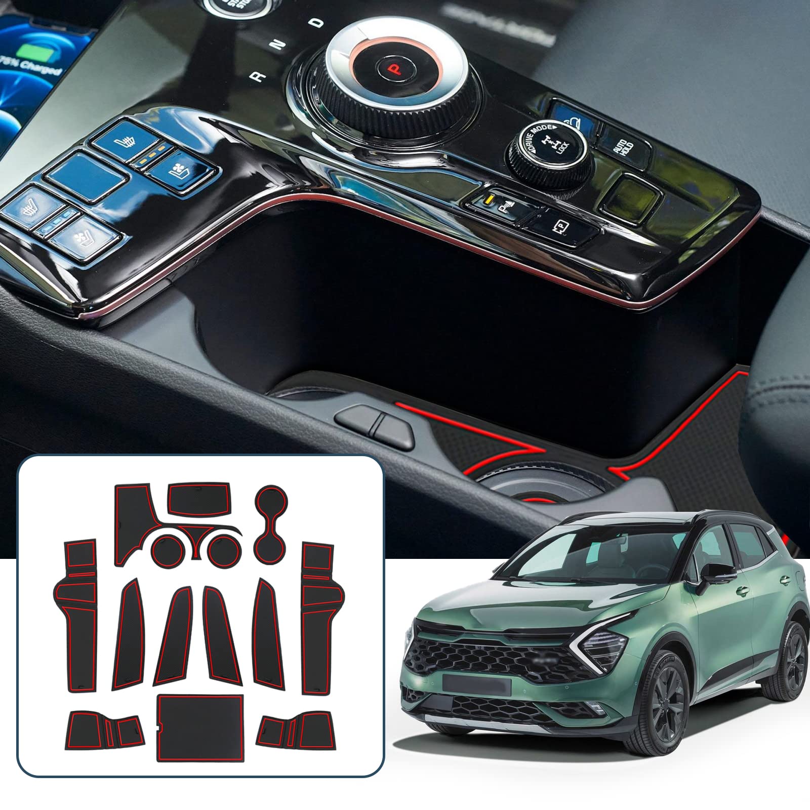 LFOTPP Car Central Control Storage Box für Kia Sportage NQ5 2022