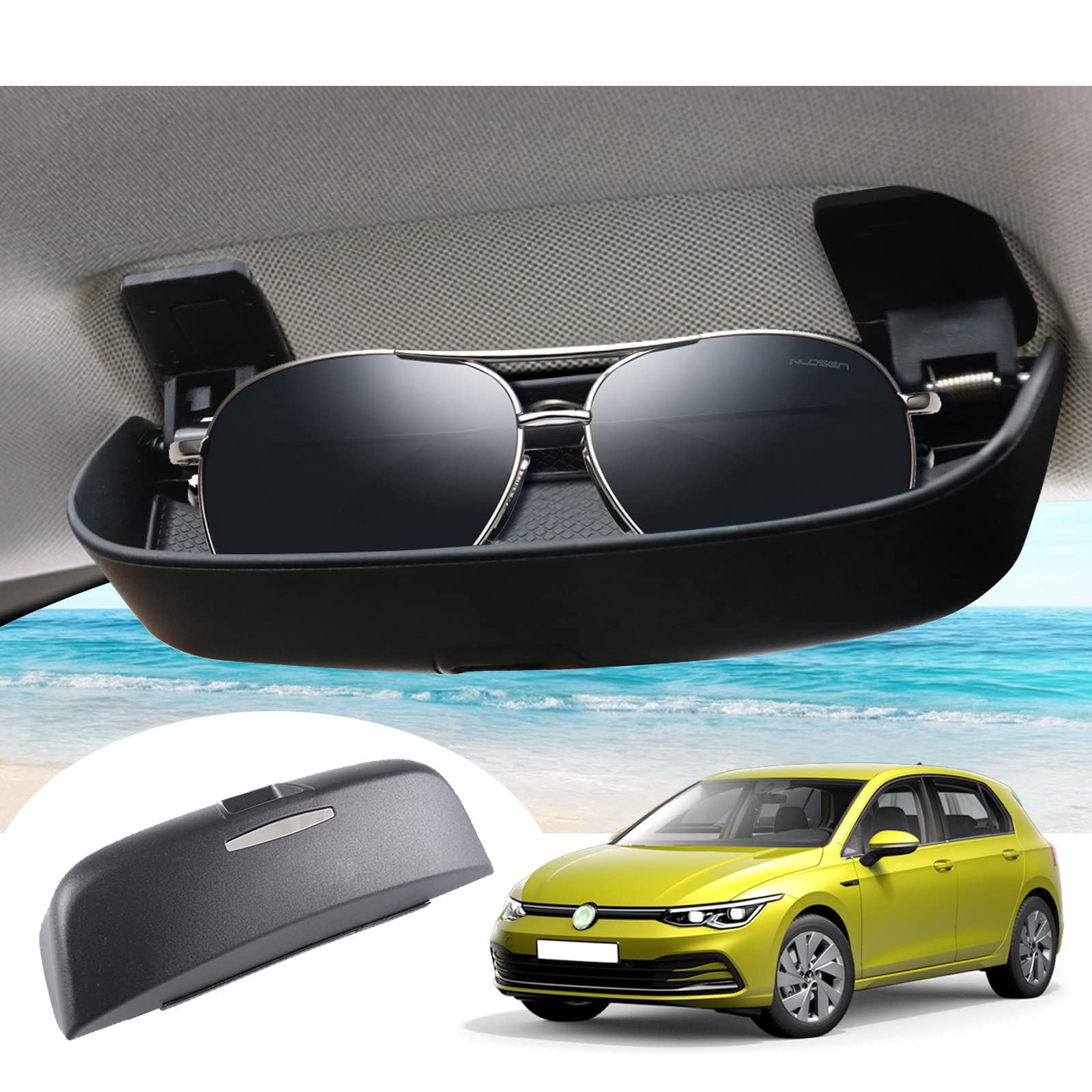 VW Golf 8 VW ID.3 ID3 ID.4 ID4 Cupra Born Sunglasses Glasses Case 2020+ - LFOTPP Car Accessories