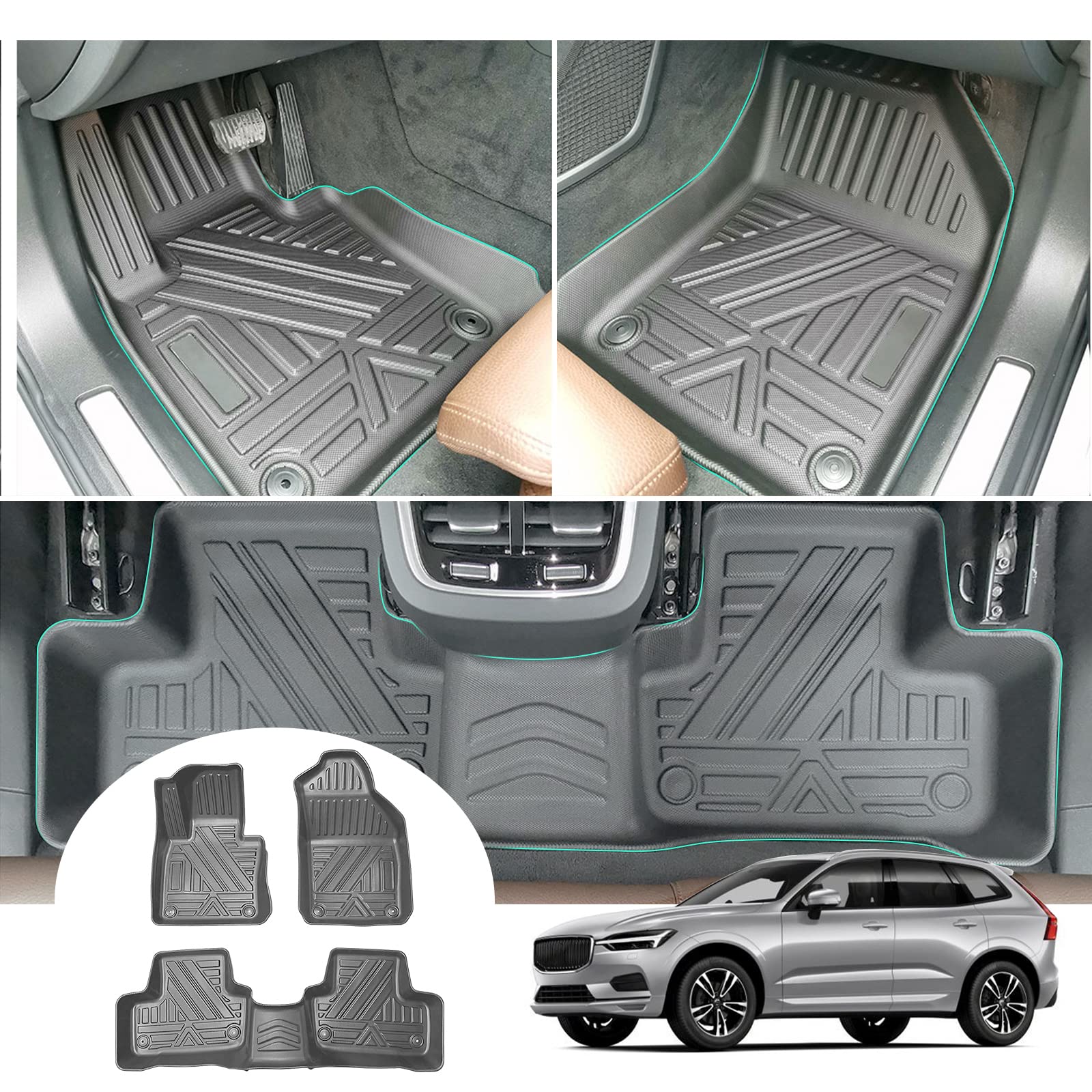 Volvo XC60 Floor Mats Trunk Mats 2018+ - LFOTPP Car Accessories