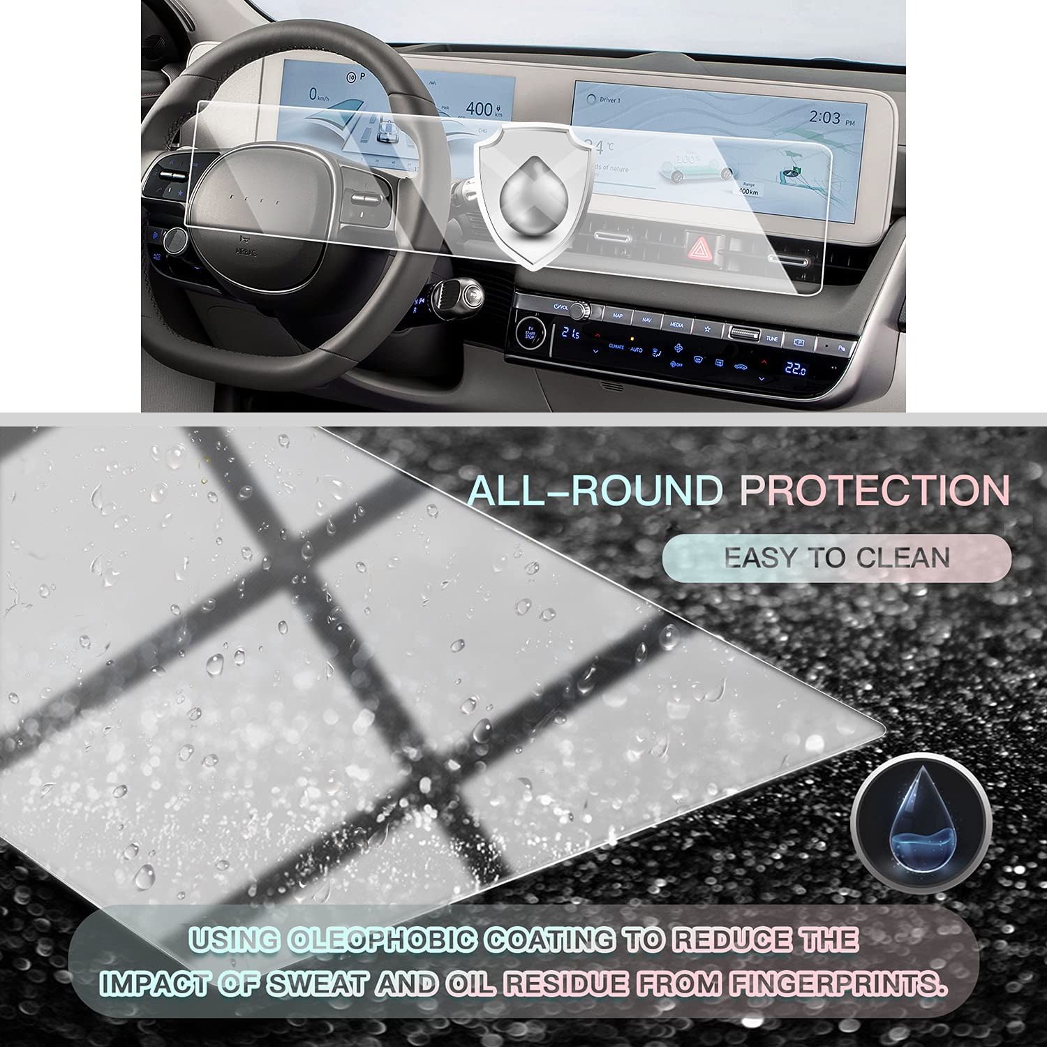 Huyndai Ioniq 5 Glass Screen Protector 2021+ - LFOTPP Car Accessories