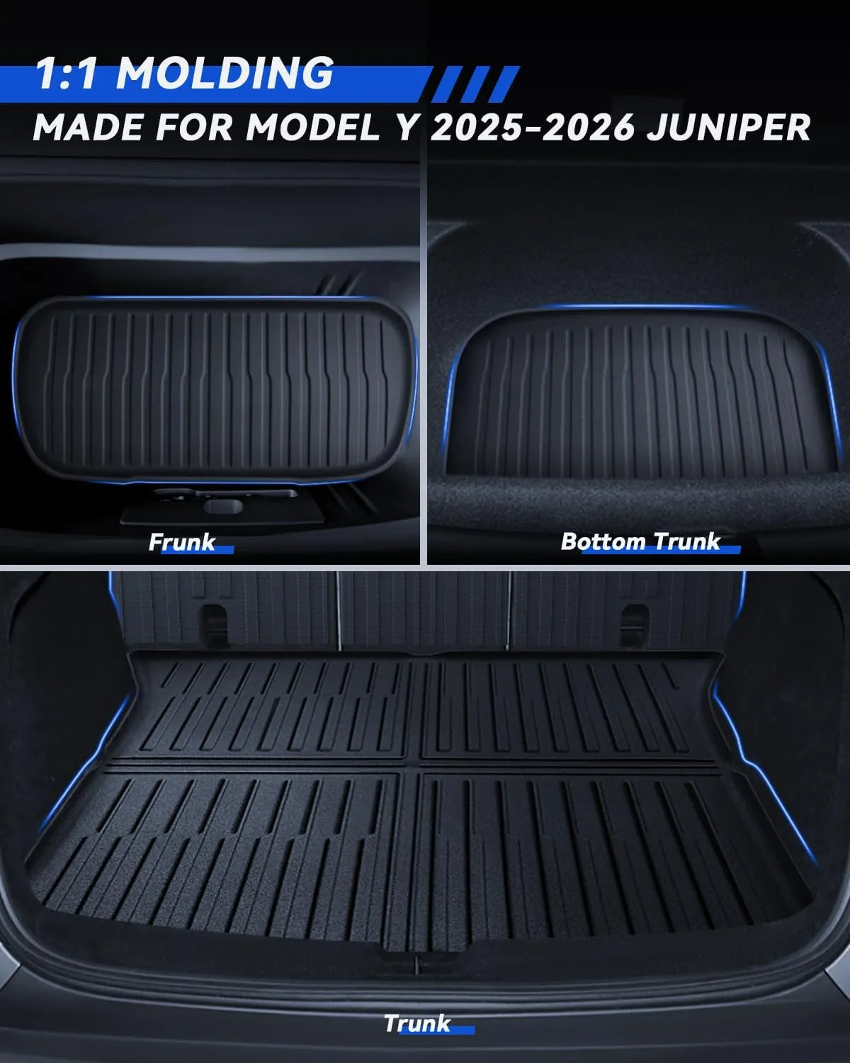 For Tesla Model Y Trunk Mat Rear Seat Back Mats 2025 2026 2027