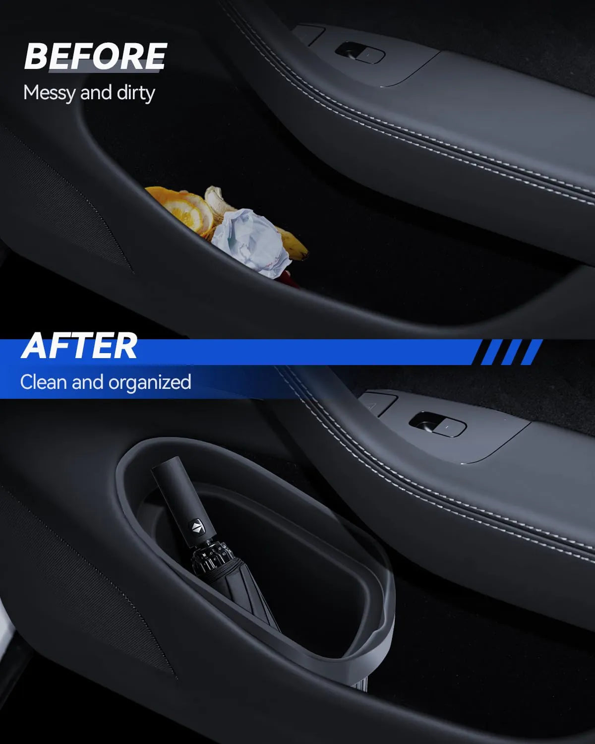 For Tesla Model Y Model 3 Door trash Can 2024+