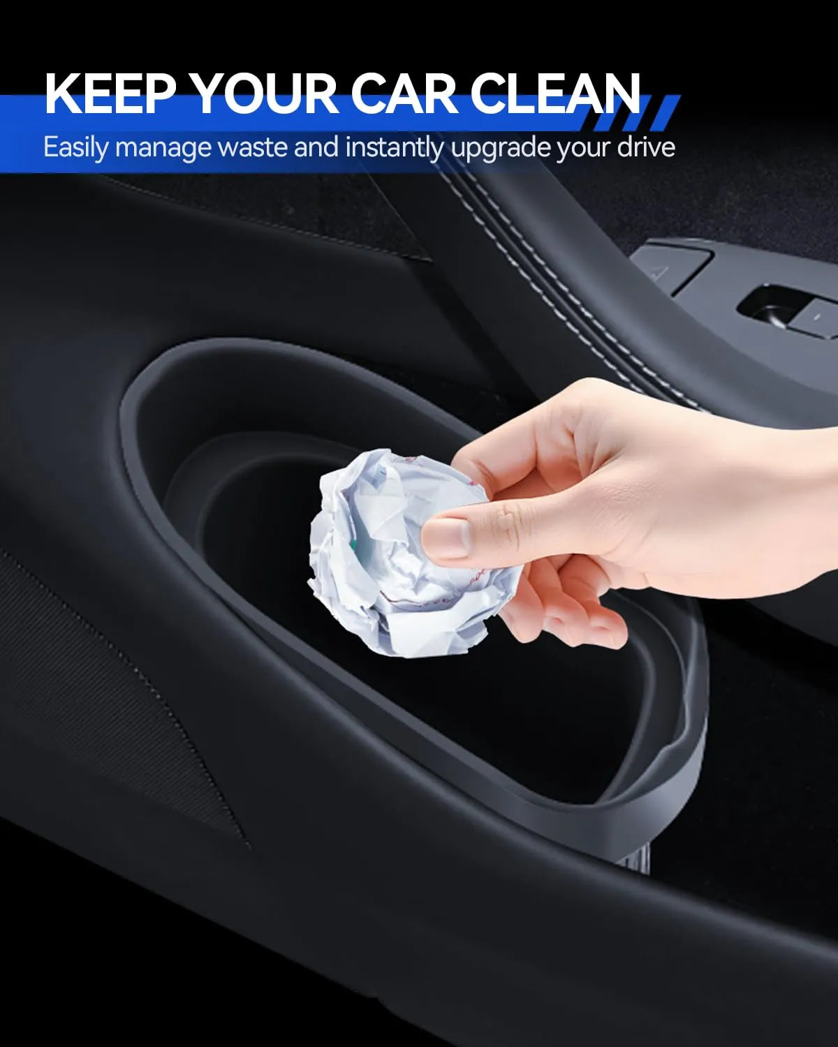 For Tesla Model Y Model 3 Door trash Can 2024+