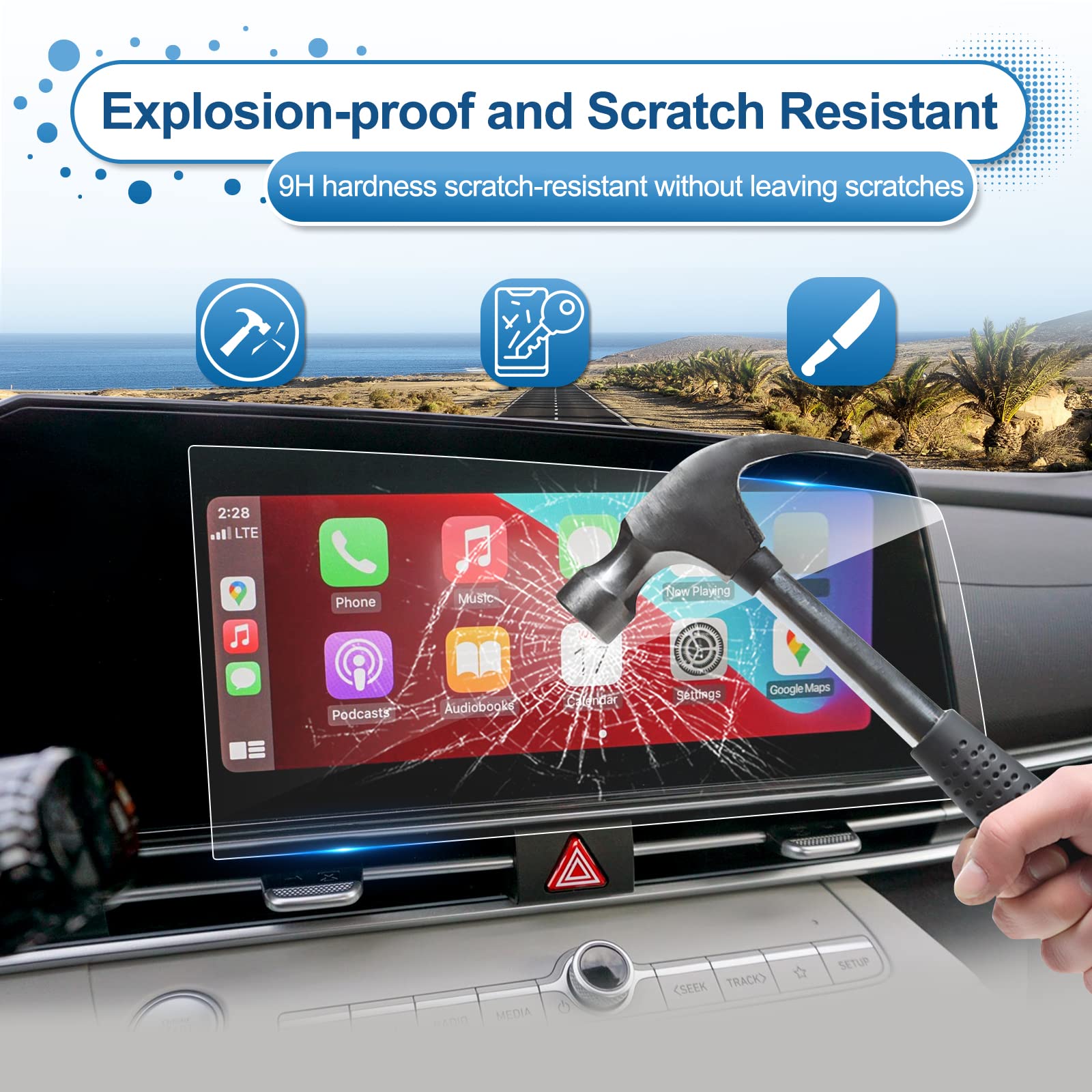Hyundai Elantra Screen Protector 2021+ - LFOTPP Car Accessories