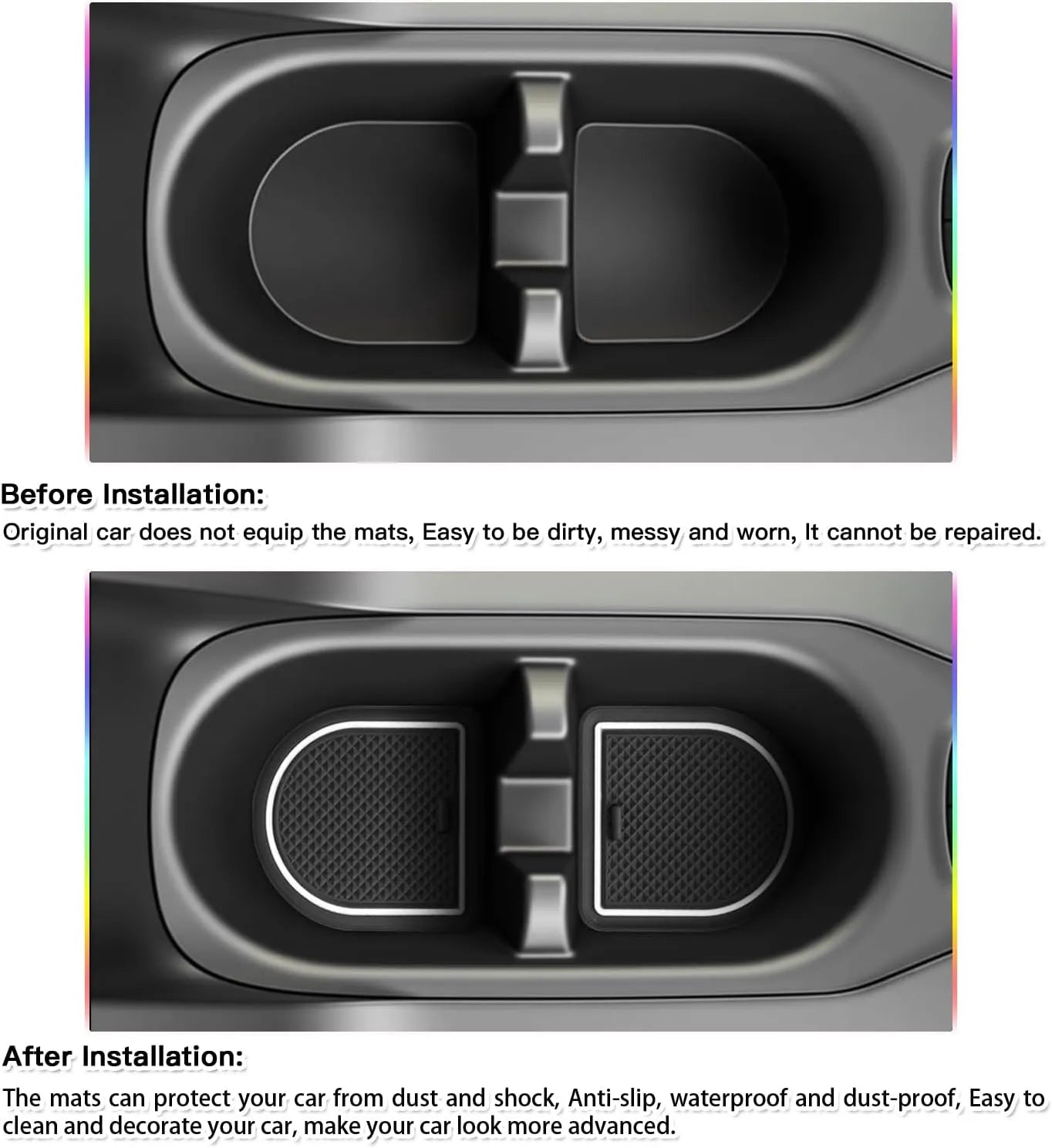 For Toyota Corolla Cross Door Slot Mat 2022-2026