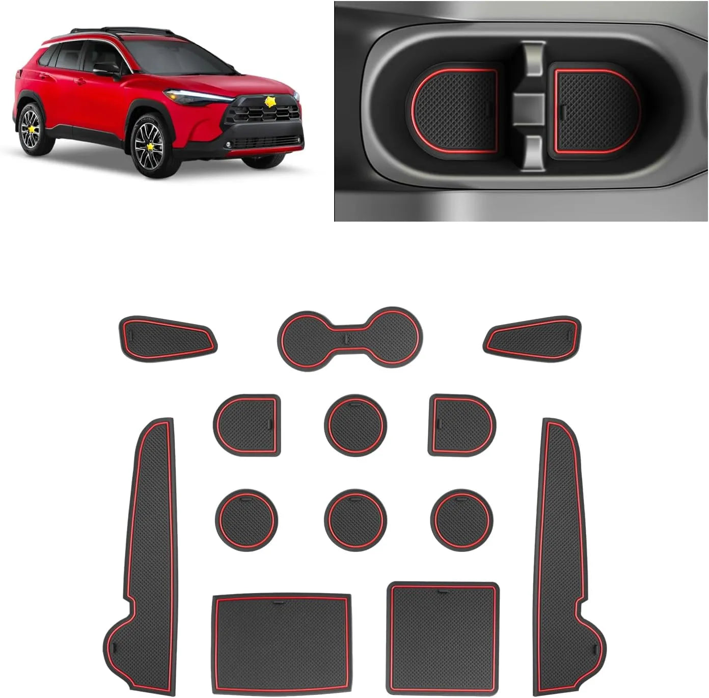 For Toyota Corolla Cross Door Slot Mat 2022-2026
