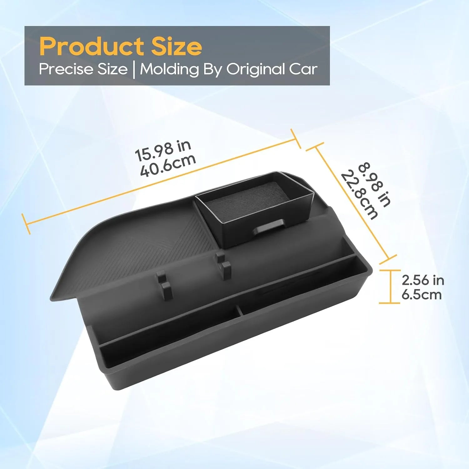 For Toyota RAV4 Center Console Dashboard Tray with Side Pocket Insert 2026 2027