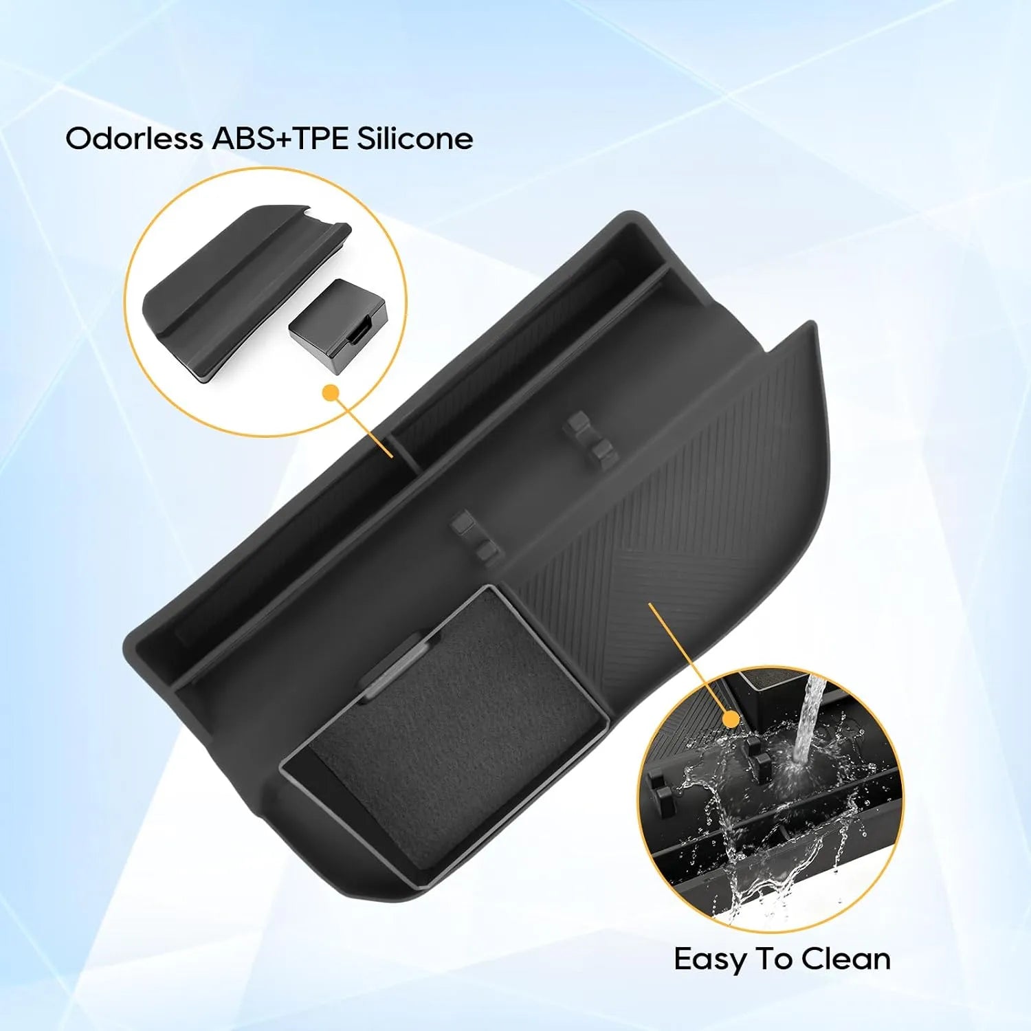 For Toyota RAV4 Center Console Dashboard Tray with Side Pocket Insert 2026 2027