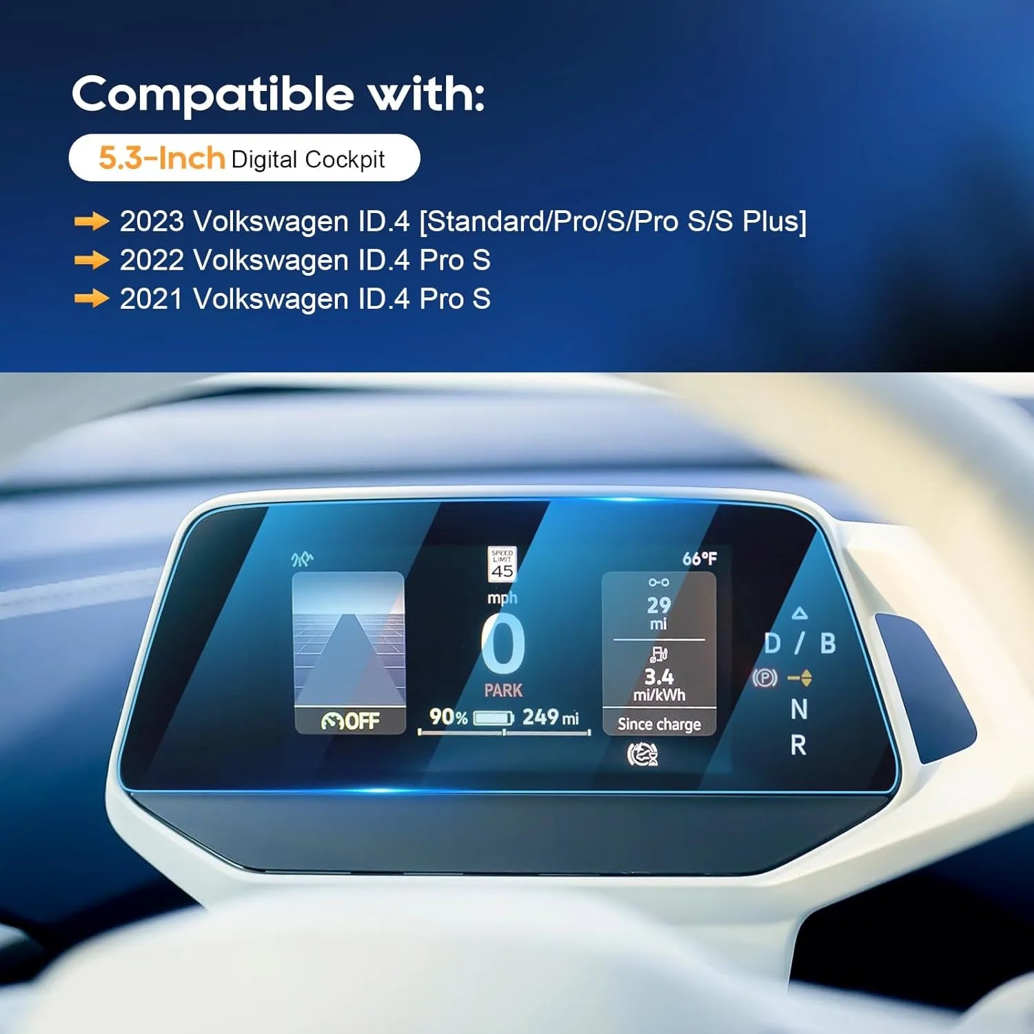 For VW ID.4 Screen Protector (Standard/S/S Plus/Pro S) 2021-2026