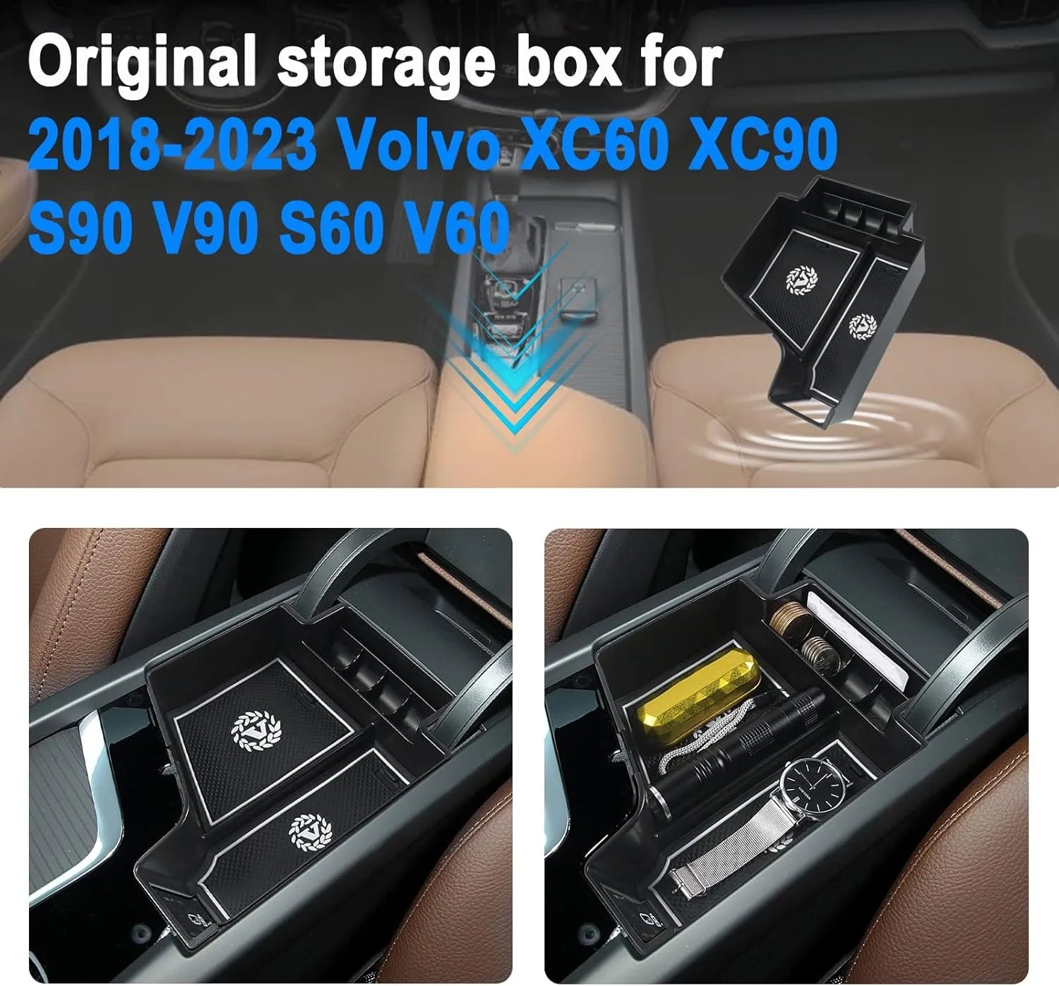 Volvo XC60 XC90 S90 V90 Mittelarmlehne Ablagefach 2023+