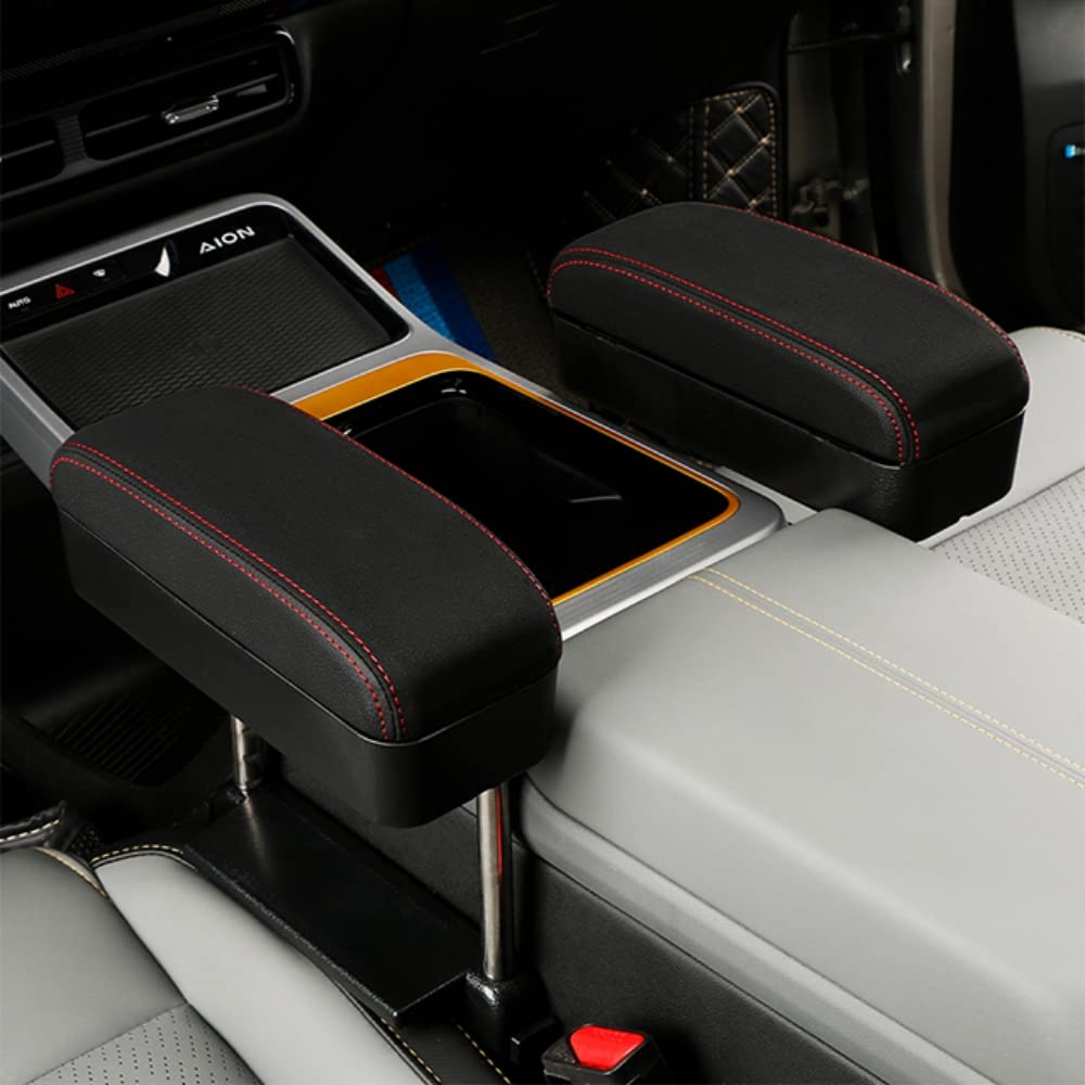 Multifunctional Wireless Charger Car Armrest Storage Box Center Console Arm  Rest Organizer - Black