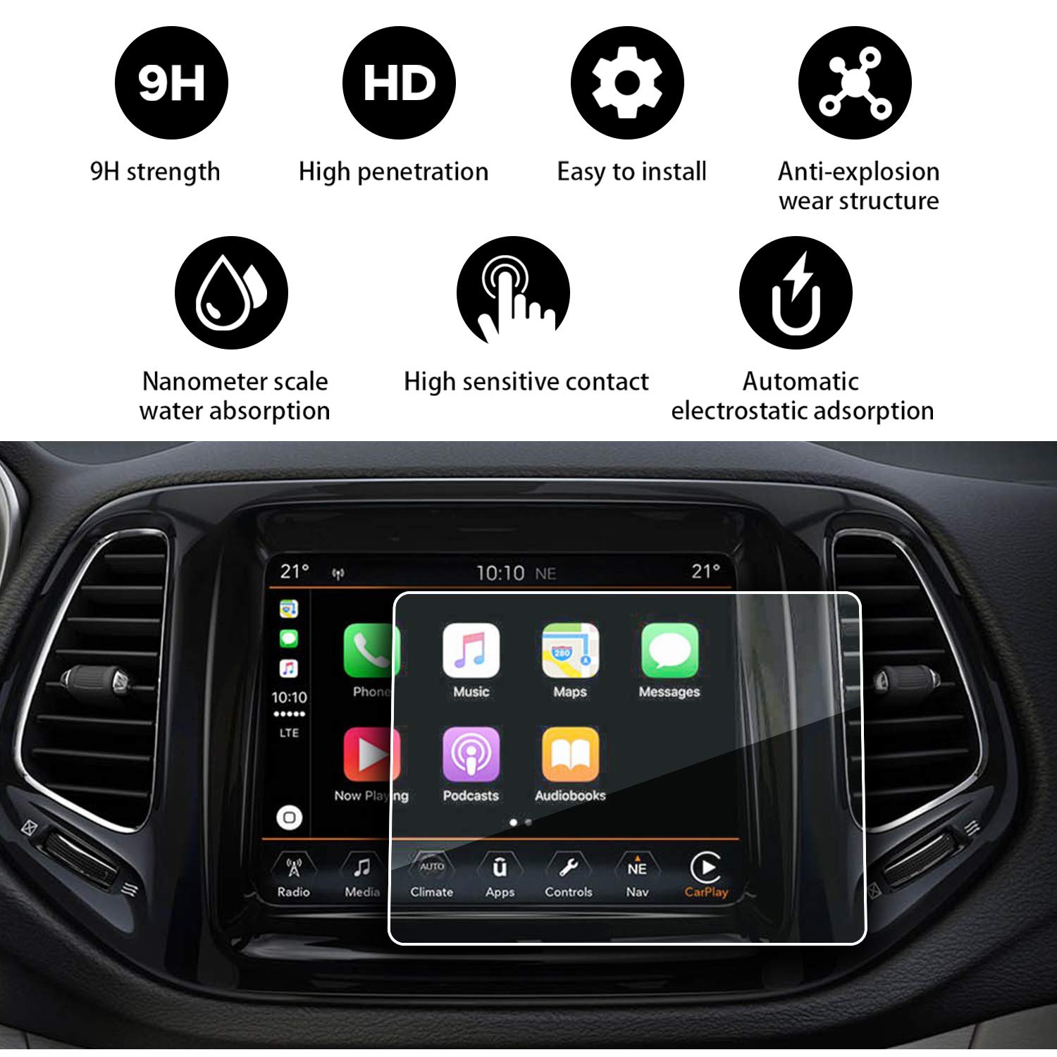 Jeep Compass Screen Protector 2017+ - LFOTPP Car Accessories