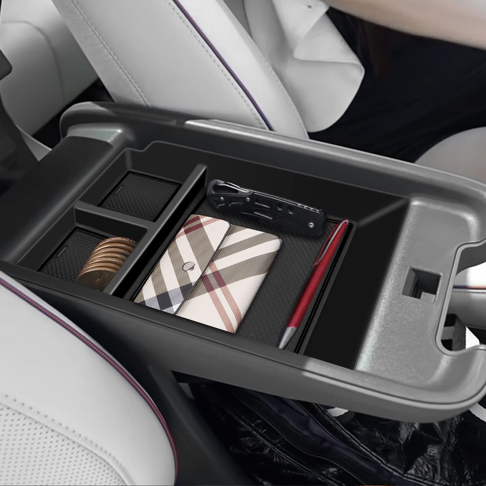 Hyundai Ioniq 5 Center Armrest Storage Tray 2022+ - LFOTPP Car Accessories