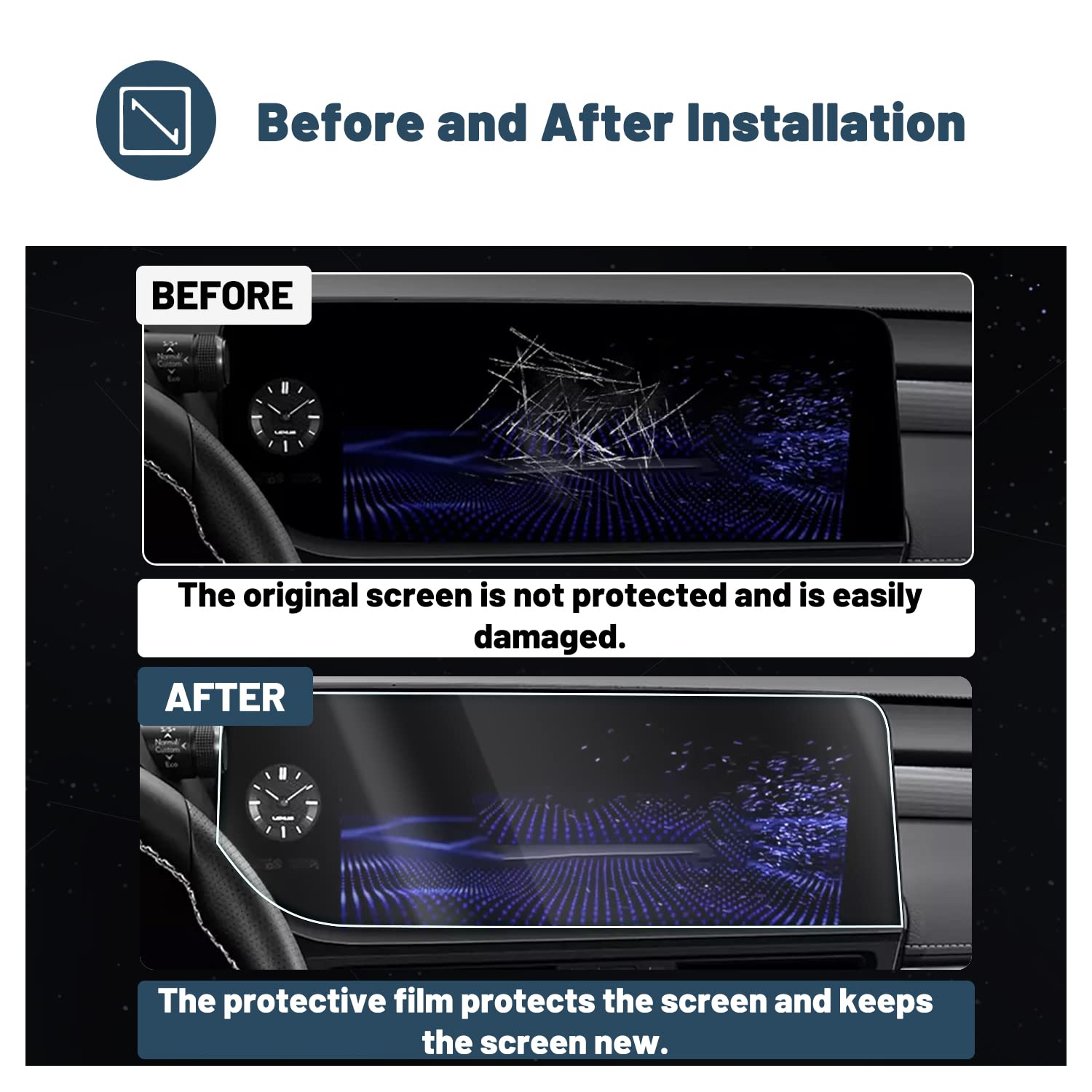 Lexus ES screen Protector 2019+ - LFOTPP Car Accessories