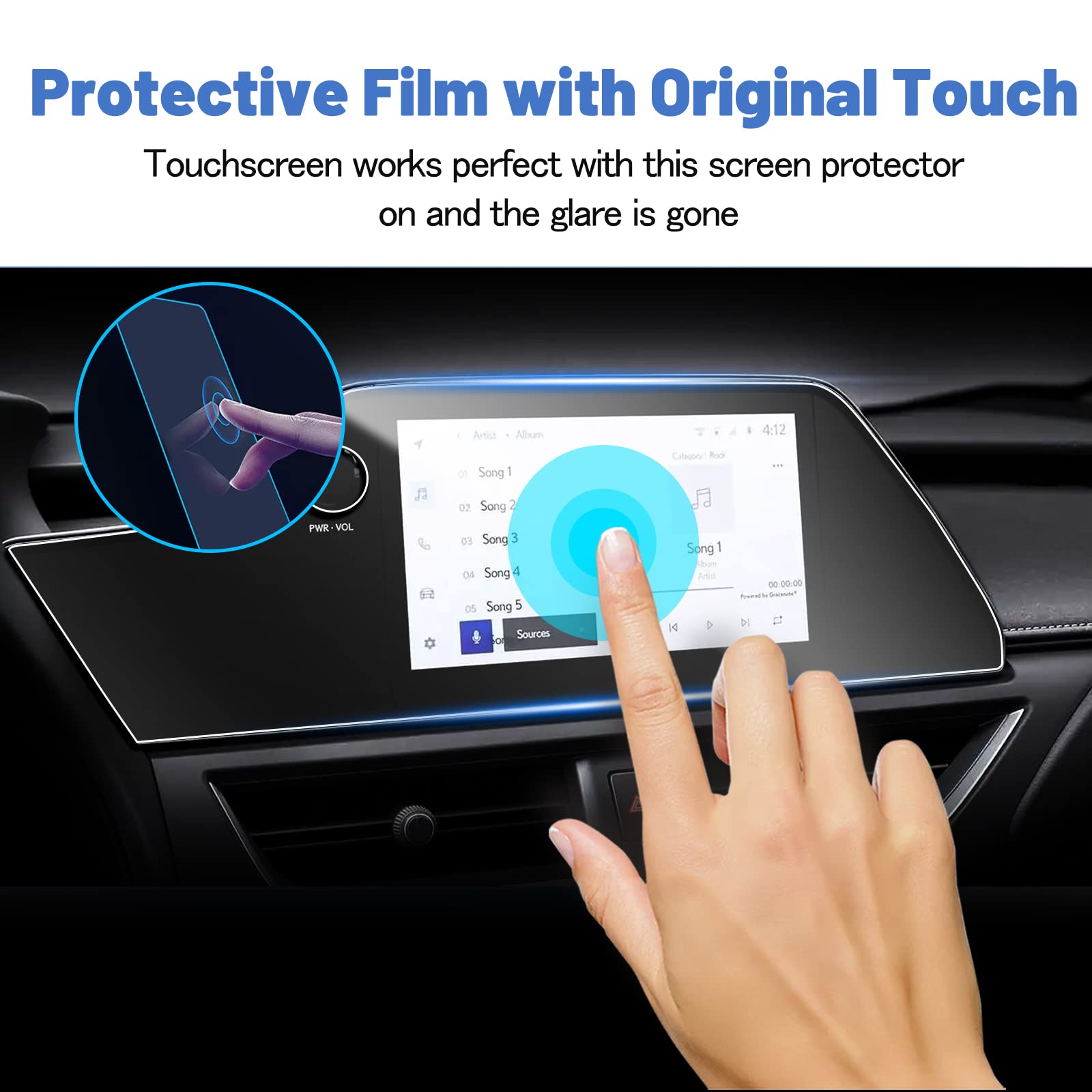 Lexus UX 8" Nano Screen Protector 2023+ - LFOTPP Car Accessories