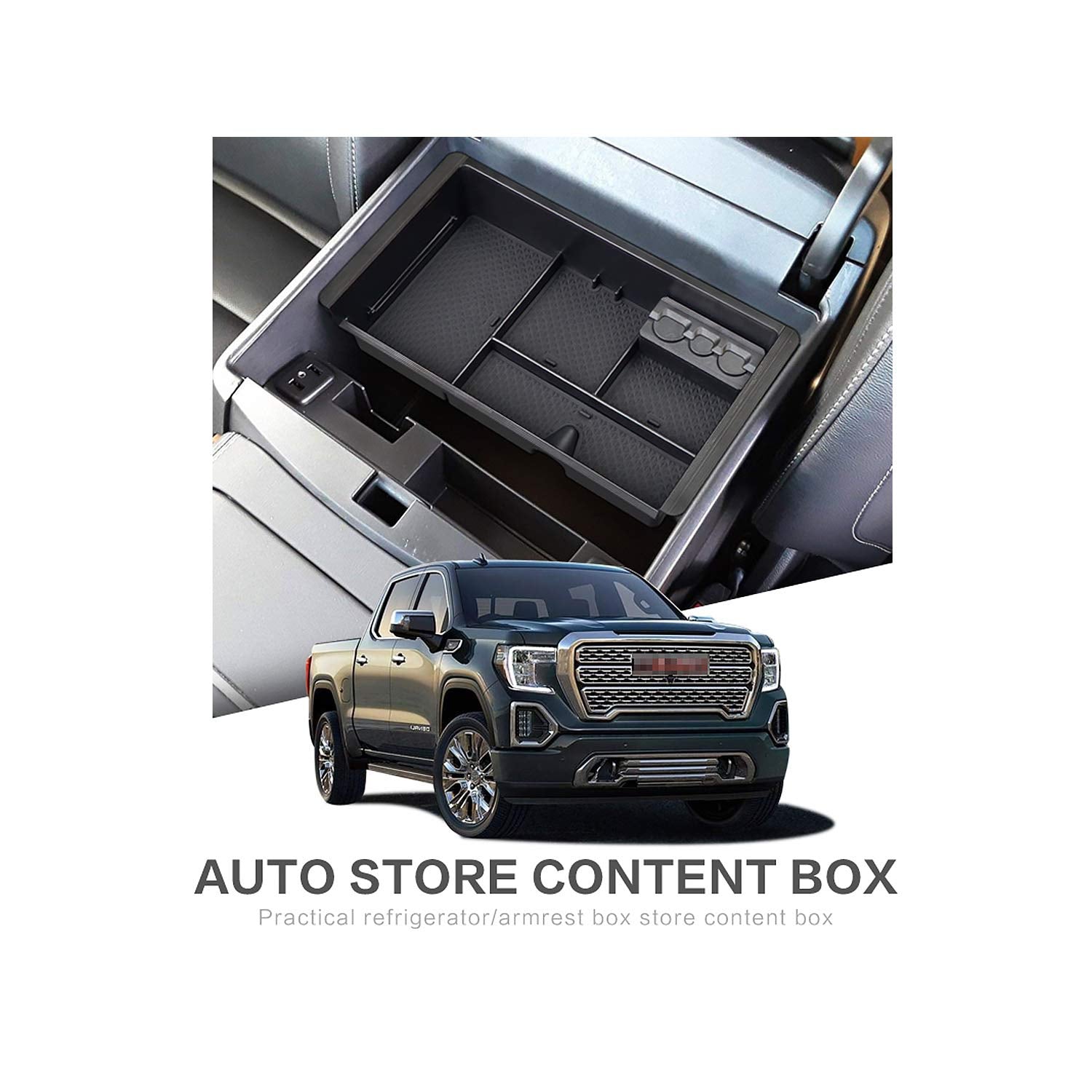 Chevy Silverado Center Console Organizer Tray 2014-2018 - LFOTPP Car Accessories