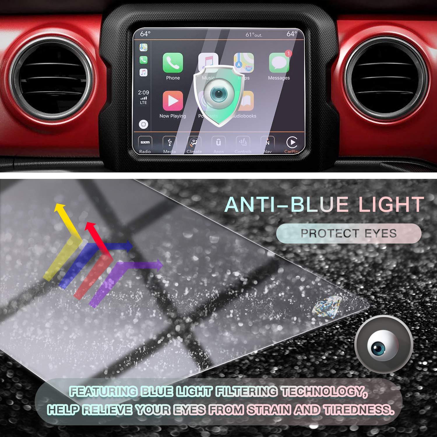 Jeep Gladiator JT 2020 2021 8.4" Screen Protector(Anti Blue-Ray) - LFOTPP Car Accessories