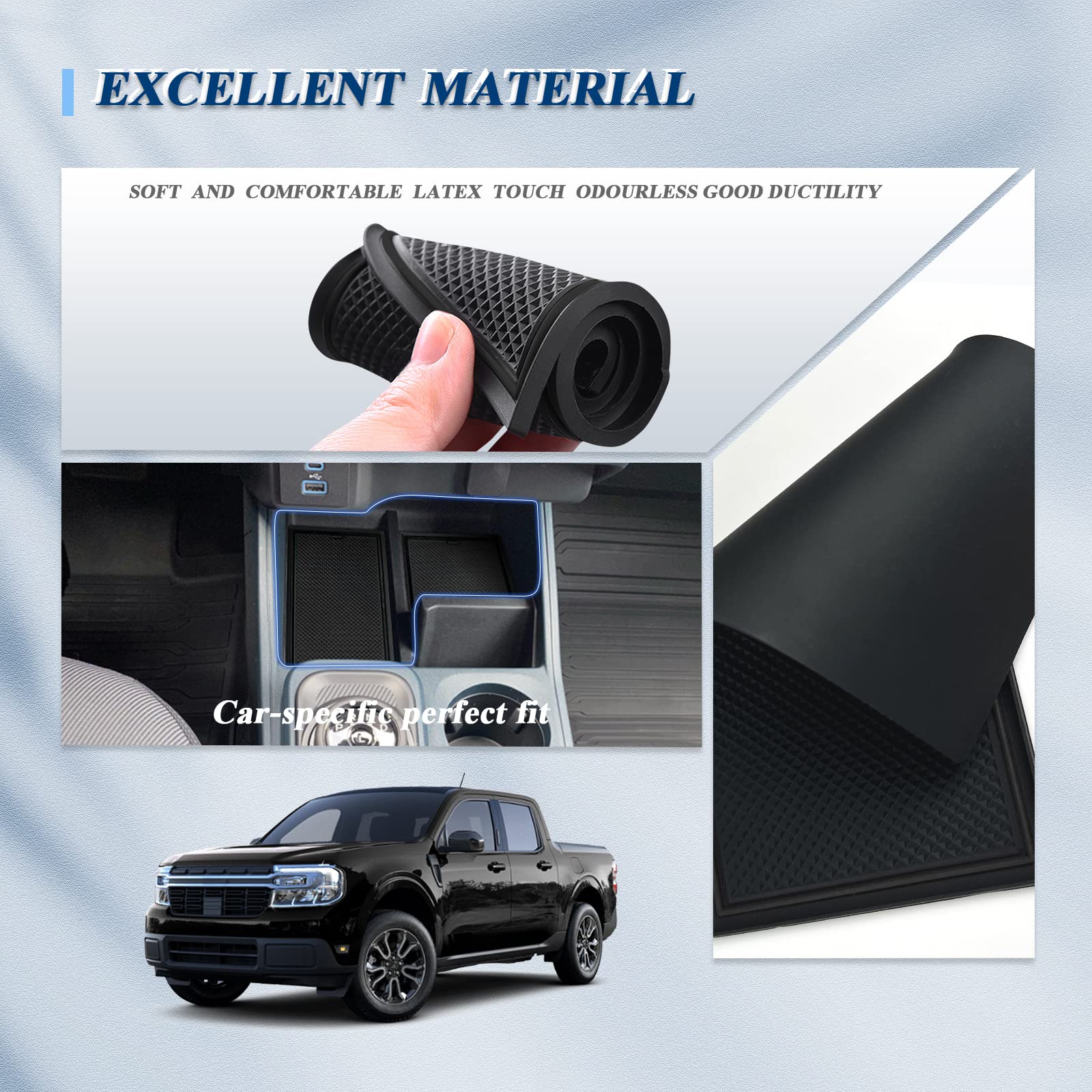 Ford Maverick Door Slot Mats（15Pcs）2022+ - LFOTPP Car Accessories