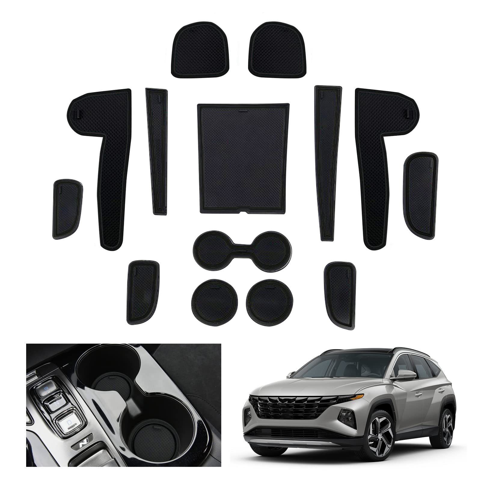 Hyundai Tucson NX4 Door Slot Mats 2021+ - LFOTPP Car Accessories