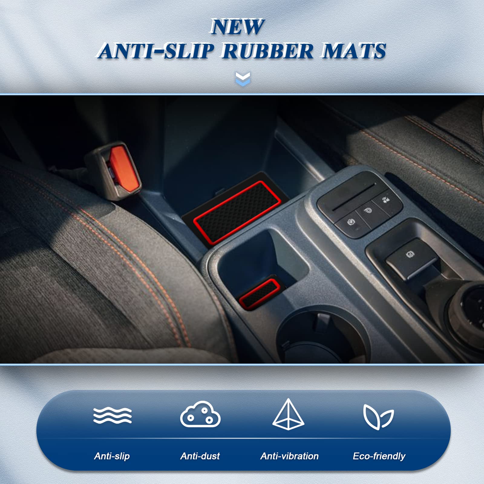Ford Maverick Door Slot Mats（15Pcs）2022+ - LFOTPP Car Accessories