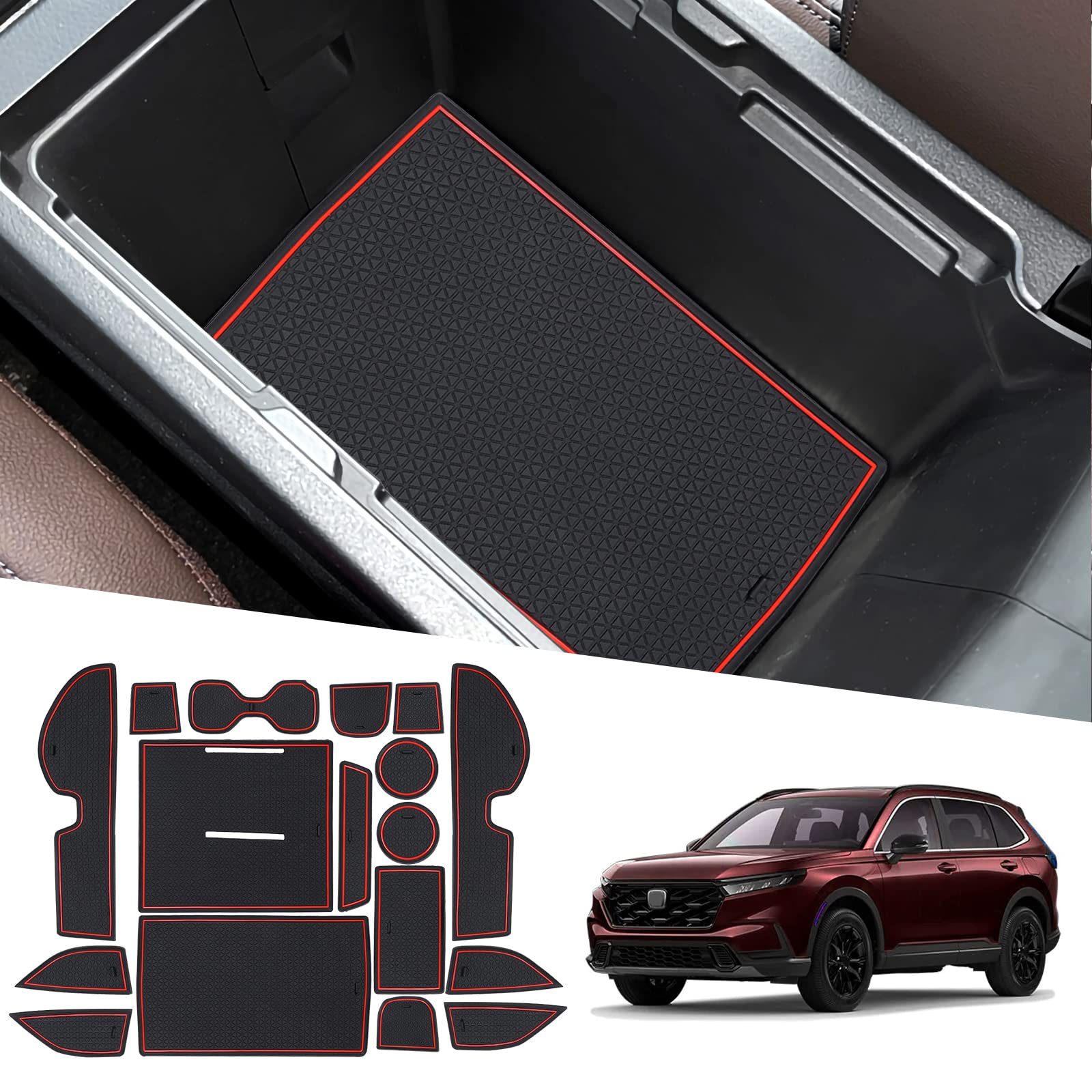 Honda CR-V Door Slot Mats Center Armrest Storage 2023+ - LFOTPP Car Accessories
