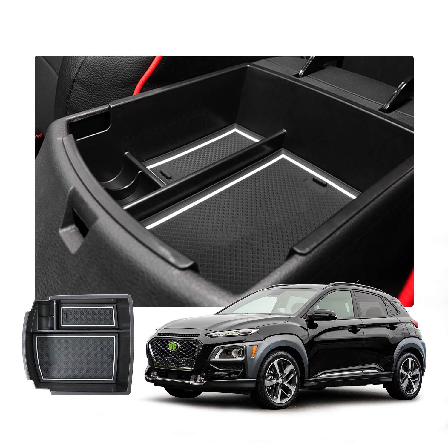 Hyundai Kona Center Armrest Storage Tray 2018+ - LFOTPP Car Accessories