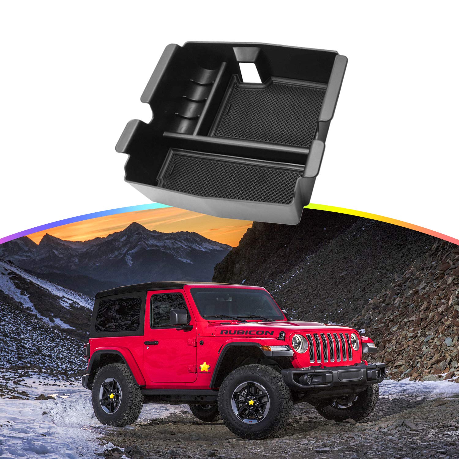 Jeep Wrangler JL Mittelkonsolen Organizer Tablett 2018