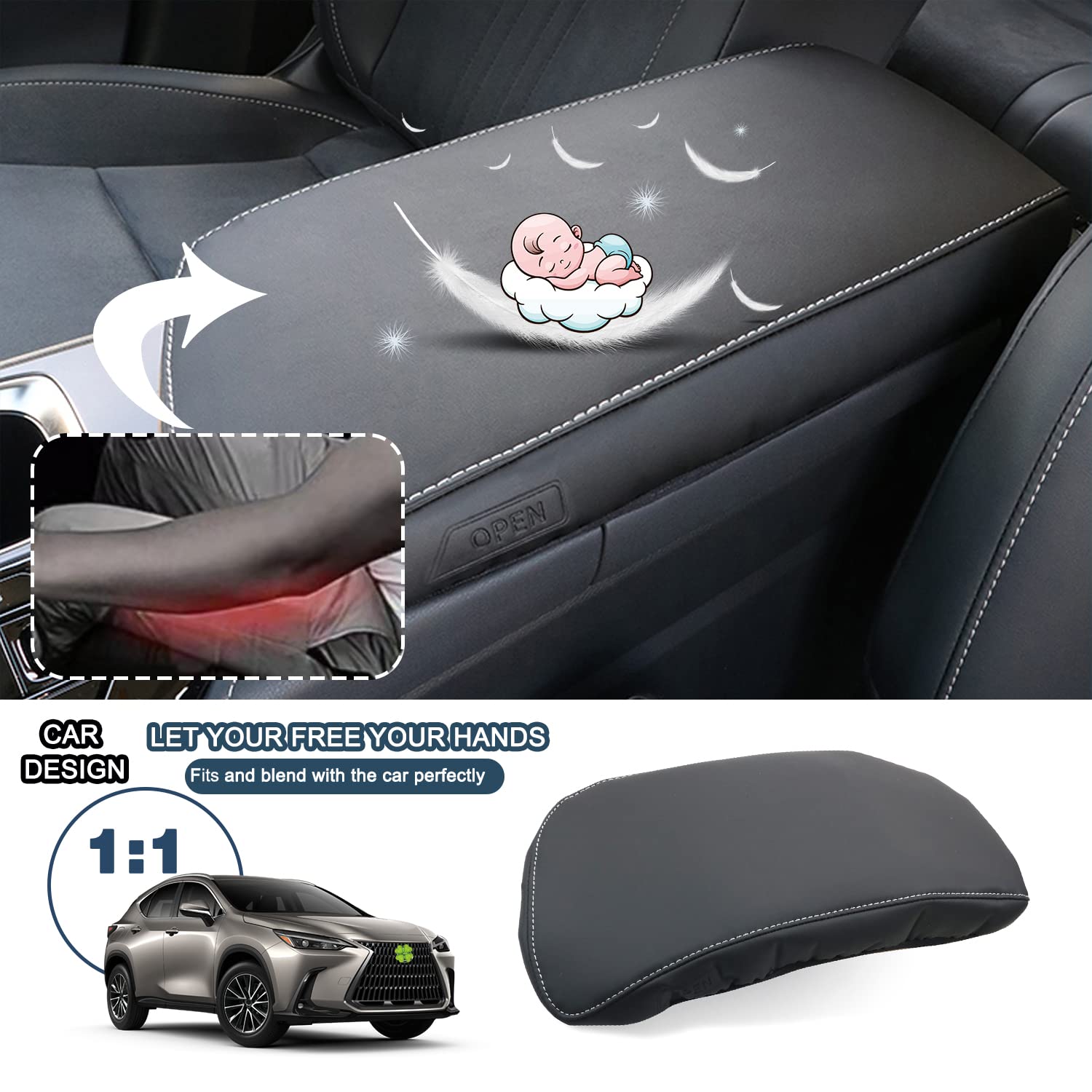 Lexus NX Car Armrest Cover 2022+ - LFOTPP Car Accessories